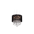 Avenue Lighting Beverly Dr. 8 Light 16" Wide Drum Chandelier Black Silk String