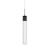 Avenue Lighting The Original Glacier 2" Wide LED Crystal Mini Pendant with Snow Glass Shade Black