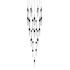 Avenue Lighting Aspen 41 Light 36" Wide LED Crystal Multi Light Pendant with Bubbled Crystal Shades Black