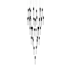 Avenue Lighting The Original Glacier 41 Light 36" Wide LED Crystal Multi Light Pendant with Bubbled Crystal Shades Black