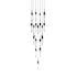 Avenue Lighting Aspen 25 Light 28" Wide LED Crystal Multi Light Pendant with Bubbled Crystal Shades Black