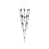 Avenue Lighting The Original Glacier 25 Light 28" Wide LED Crystal Multi Light Pendant with Snow Glass Shades Black