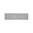 Avenue Lighting The Original Glacier 2 Light 18" Wide LED Vanity Light with Bubbled Crystal Shades Polished Nickel