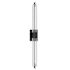 Avenue Lighting The Original Glacier 2 Light 39" Tall LED Bath Bar with Snow Crystal Shade Black