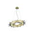 Avenue Lighting Aspen 27" Wide LED Crystal Abstract Chandelier Brushed Brass
