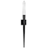 Avenue Lighting Aspen 32" Tall LED Wall Sconce with Clear Crystal Shade Black