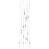 Avenue Lighting Avalon 25 Light 30" Wide LED Crystal Multi Light Pendant with Faceted Crystal Shades Polished Chrome
