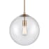 Avenue Lighting Delilah 14" Wide Pendant with Glass Shade Aged Brass