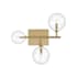 Avenue Lighting Delilah 3 Light 18" Tall Wall Sconce with Clear Glass Shades Aged Brass