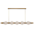 Avenue Lighting Avra 48" Wide Linear Pendant Aged Brass