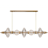 Avenue Lighting Avra 45" Wide Linear Pendant Aged Brass