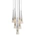 Avenue Lighting Abbey Park 10 Light 18" Wide Multi Light Pendant Brushed Brass