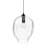 Avenue Lighting Sonoma Ave. 10" Wide Mini Pendant with Water Glass Shade Dark Bronze