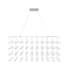 Avenue Lighting Argyle Ave. 48" Wide LED Abstract Chandelier Chrome