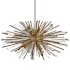 Avenue Lighting Palisades Ave. 10 Light 39" Wide Sputnik Chandelier Aged Brass / Champagne Glass