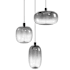 Avenue Lighting Monaco 12" Wide LED Multi Light Pendant Black