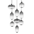 Avenue Lighting Monaco 36" Wide LED Multi Light Pendant Black