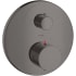 Axor Starck Dual Function Thermostatic and Ceramic Valve Trim Only with Volume Control - Engineered in Germany, Limited Lifetime Warranty Brushed Black Chrome