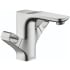Axor Urquiola 1.2 GPM Single Hole Double Handle Bathroom Faucet with Drain Assembly - Engineered in Germany, Limited Lifetime Warranty Chrome