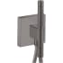 Axor ShowerSolutions 1.75 GPM Multi Function Hand Shower Package with EcoRight - Includes Hose and Wall Supply Brushed Black Chrome