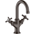 Axor Montreux 1.2 GPM Single Hole Small Bathroom Faucet with Drain Assembly - Engineered in Germany, Limited Lifetime Warranty Brushed Black Chrome