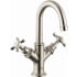 Axor Montreux 1.2 GPM Single Hole Small Bathroom Faucet with Drain Assembly - Engineered in Germany, Limited Lifetime Warranty Brushed Nickel