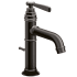 Axor Montreux 1.2 (GPM) Single Hole Bathroom Faucet with Pop-Up Drain - Engineered in Germany, Limited Lifetime Warranty Brushed Black Chrome