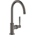 Axor Montreux 1.2 (GPM) Single Hole High-Arch Bathroom Faucet - Engineered in Germany, Limited Lifetime Warranty Brushed Black Chrome
