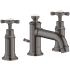 Axor Montreux 1.2 (GPM) Widespread Bathroom Faucet including Pop-Up Drain - Engineered in Germany, Limited Lifetime Warranty Brushed Black Chrome