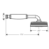 Axor-16547/16549-Hansgrohe 16547/16549 Hand Shower Dimensional Drawing