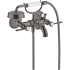 Axor Montreux Wall Mounted Tub Filler with Built-In Diverter and Lever Handles with Hand Shower - Engineered in Germany, Limited Lifetime Warranty Brushed Black Chrome