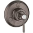 Axor Montreux Trio/Quattro Diverter Trim Less Valve - Engineered in Germany, Limited Lifetime Warranty Brushed Black Chrome