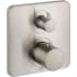 Axor Citterio M Thermostatic Valve Trim with Integrated Diverter and Volume Controls Less Valve - Engineered in Germany, Limited Lifetime Warranty Brushed Nickel