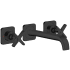Axor Citterio E 1.2 GPM Wall Mounted Widespread Bathroom Faucet Matte Black