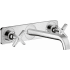 Axor Citterio E 1.2 GPM Wall Mounted Centerset Bathroom Faucet Chrome