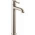 Axor Uno 1.2 GPM Single Hole Tall Vessel Bathroom Faucet with Drain Assembly - Engineered in Germany, Limited Lifetime Warranty Brushed Nickel