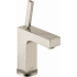 Axor Citterio 1.2 GPM Single Hole Joystick Bathroom Faucet with Drain Assembly - Engineered in Germany, Limited Lifetime Warranty Brushed Nickel