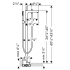 Axor-39451/10452-Hansgrohe 39451/10452 Tub Filler Dimensional Drawing