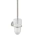 Axor Citterio Wall Mounted Toilet Brush - Engineered in Germany Brushed Nickel