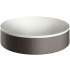 Axor Suite Sinks 15-3/4" Circular Solid Surface Vessel Bathroom Sink Brushed Black Chrome