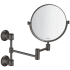Axor Montreux 8-3/8" W x 12-3/8" H Circular Framed Bathroom Wall Mirror Brushed Black Chrome