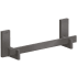Axor Universal Rectangular 10-1/8" Towel Bar Brushed Black Chrome