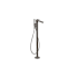 Axor Citterio C Floor Mounted Tub Filler with Built-In Diverter and Hand Shower - Less Rough In Brushed Black Chrome