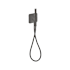 Axor Citterio C Single Function 1.75 GPM Wall Mount Hand Shower with Holder and Hose Brushed Black Chrome