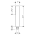 Axor-AXSO-Citterio-PB11-Hansgrohe-AXSO-Citterio-PB11-Handshower Dimensional Drawing