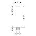 Axor-AXSO-Citterio-T11-Hansgrohe-AXSO-Citterio-T11-Handshower Dimensional Drawing