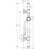 Axor-AXSO-Montreux-PB11-Hansgrohe-AXSO-Montreux-PB11-Slide Bar Dimensional Drawing