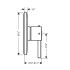 Axor-AXSO-Starck-PB11-Hansgrohe-AXSO-Starck-PB11-Pressure Balance Valve Trim Dimensional Drawing