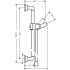 Axor-AXSS-Citterio-T03-Hansgrohe-AXSS-Citterio-T03-Wall Bar Dimensional Drawing