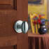 Interior Side of Baldwin 5425.PRIV Privacy Egg Knob with Classic Rosettes in Polished Chrome